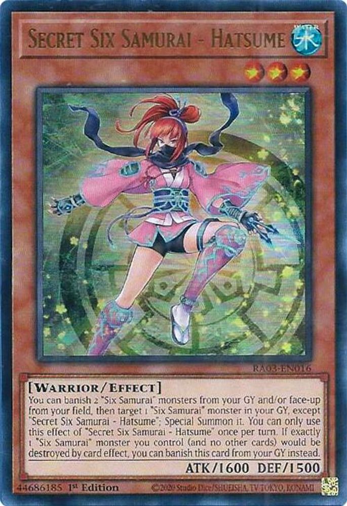 Secret Six Samurai - Hatsume (UR) (RA03-EN016) - Ultra Rare