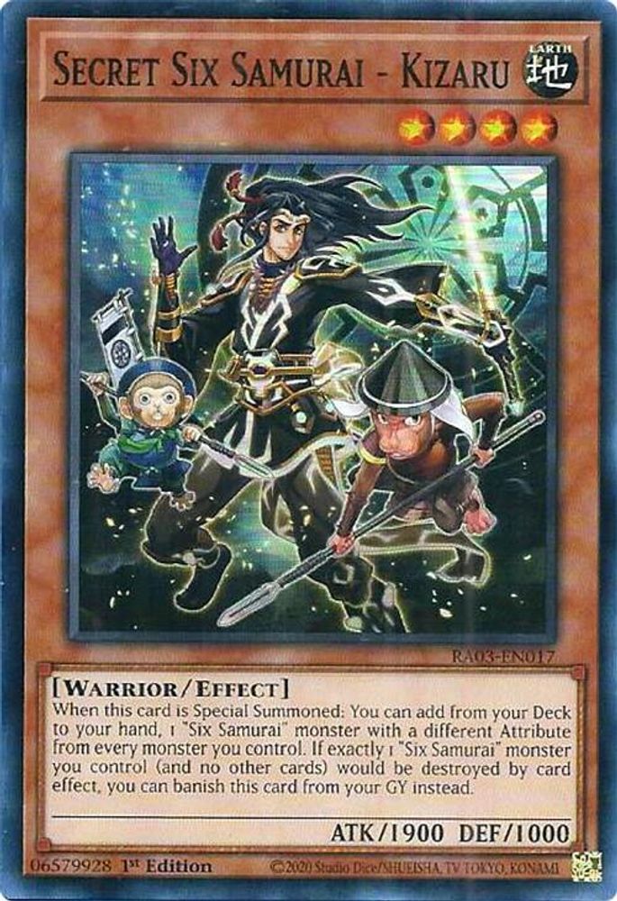 Secret Six Samurai - Kizaru (RA03-EN017) - Super Rare