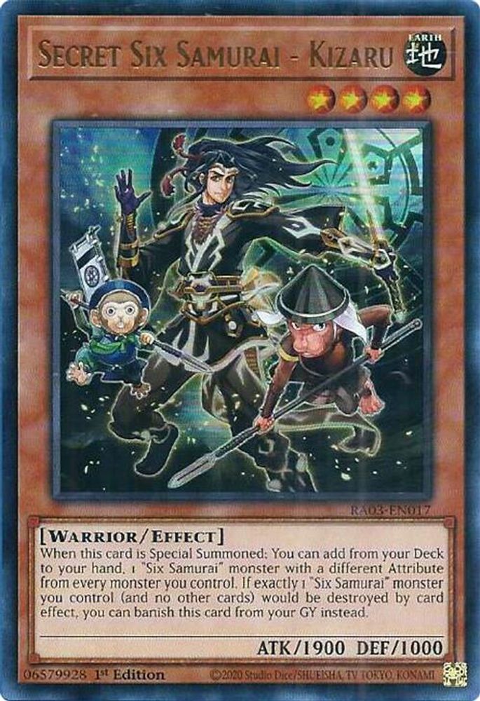 Secret Six Samurai - Kizaru (UR) (RA03-EN017) - Ultra Rare