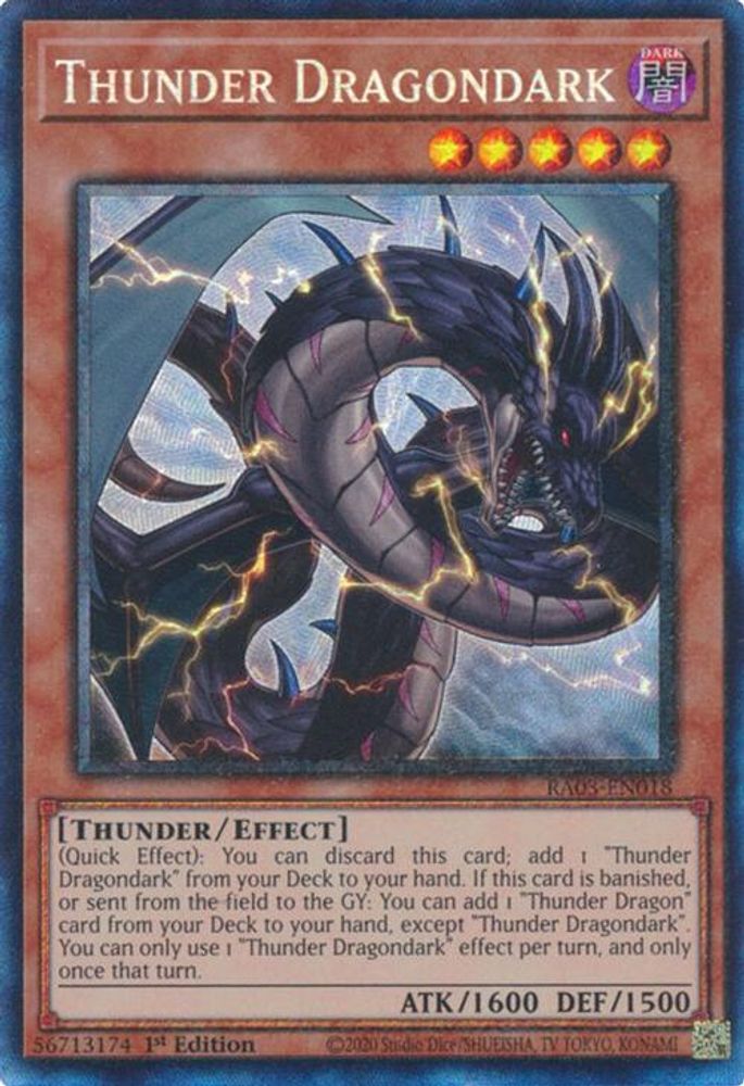 Thunder Dragondark (PCR) (RA03-EN018) - Prismatic Collector's Rare