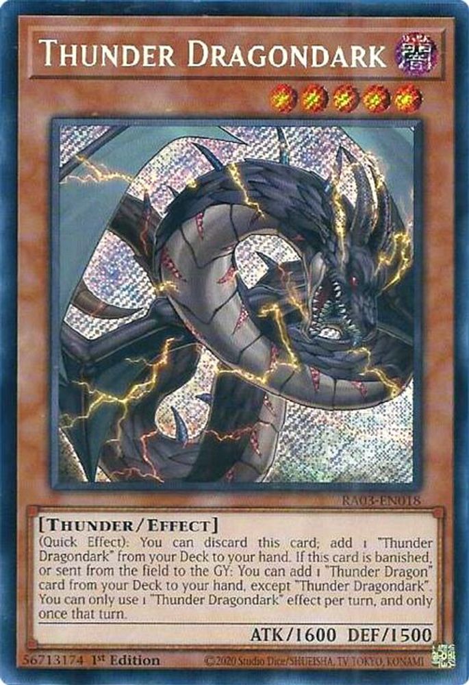 Thunder Dragondark (Secret Rare) (RA03-EN018) - Secret Rare