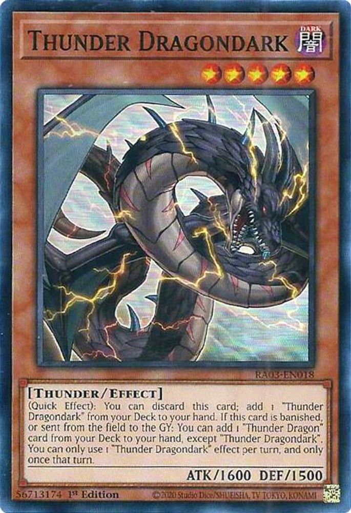 Thunder Dragondark (RA03-EN018) - Super Rare