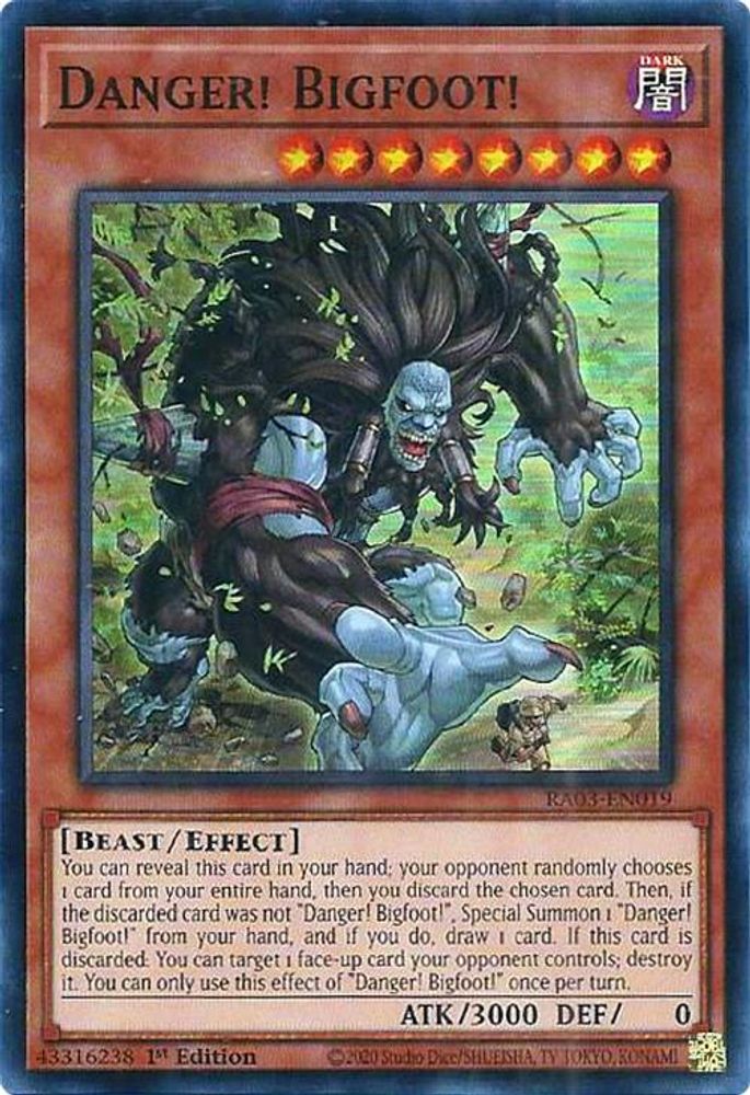 Danger! Bigfoot! (RA03-EN019) - Super Rare