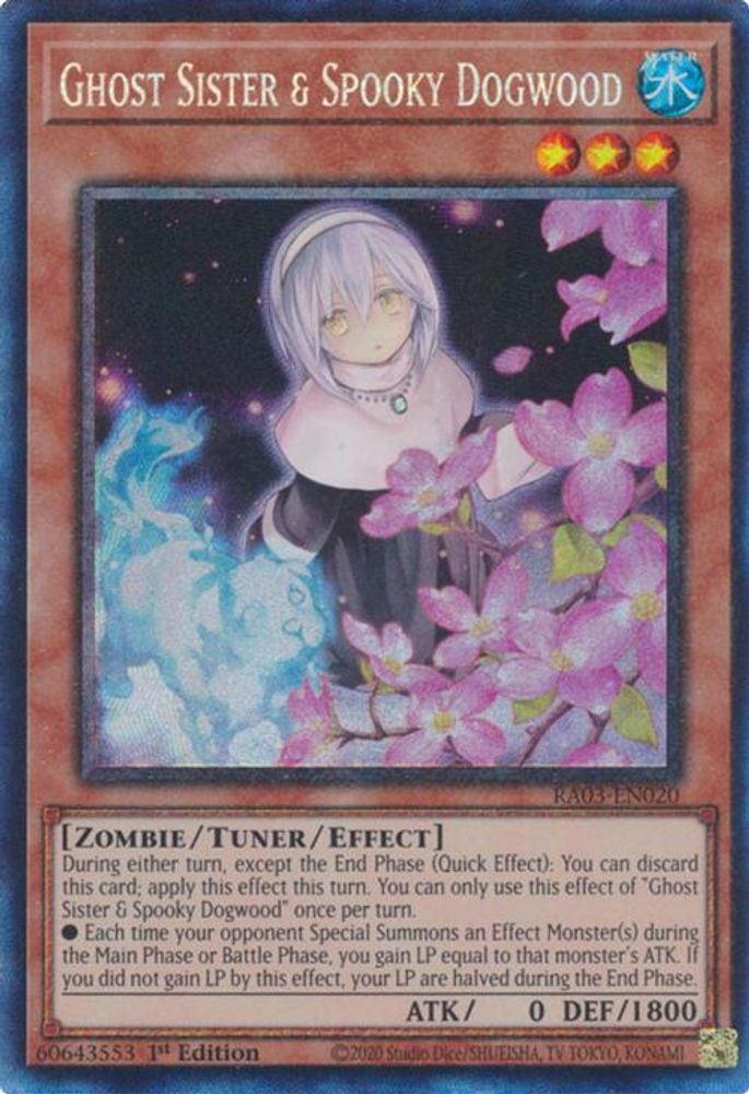 Ghost Sister & Spooky Dogwood (Alternate Art) (PCR) (RA03-EN020) - Prismatic Collector's Rare