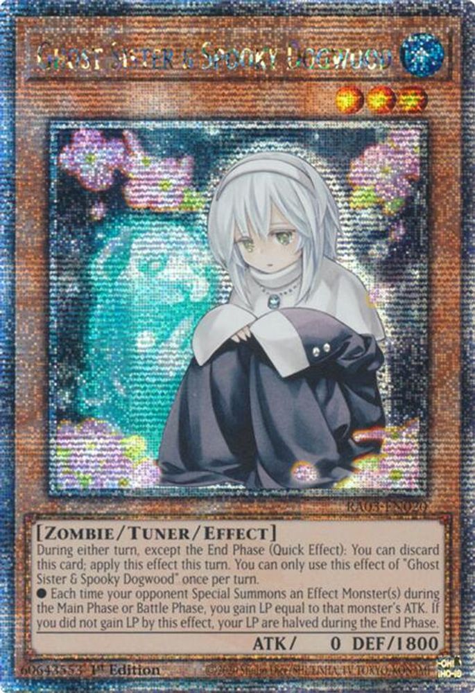 Ghost Sister & Spooky Dogwood (Quarter Century Secret Rare) (RA03-EN020) - Quarter Century Secret Rare