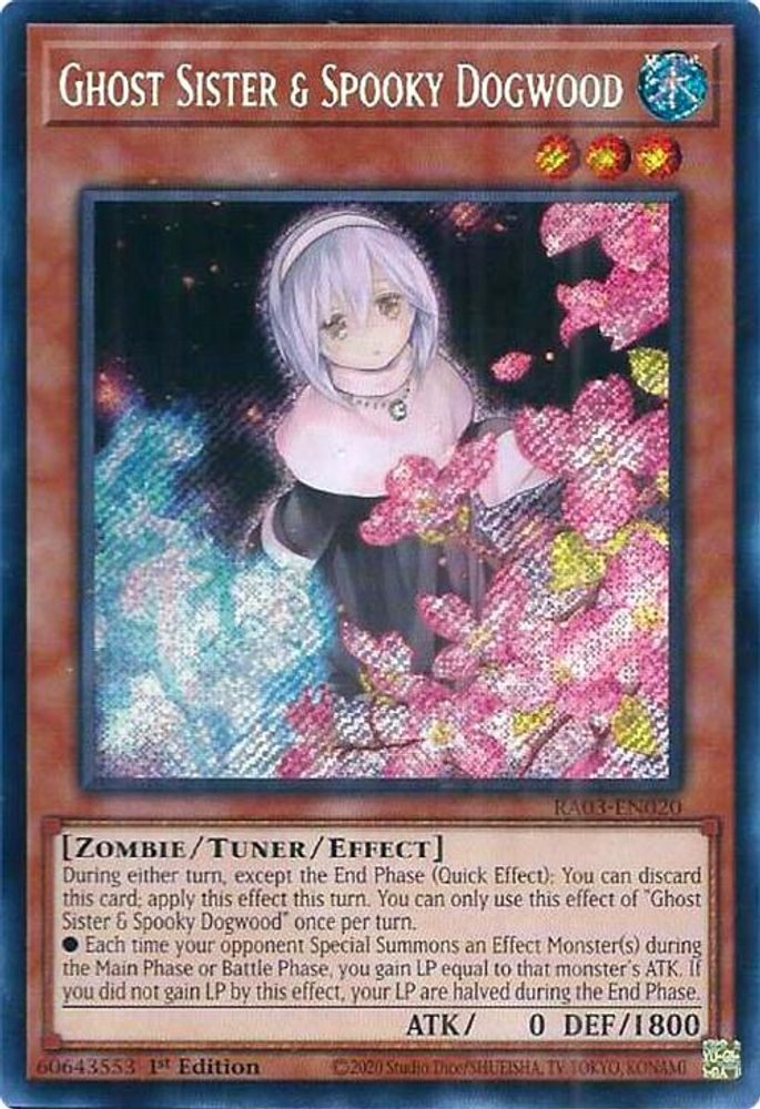 Ghost Sister & Spooky Dogwood (Alternate Art) (Secret Rare) (RA03-EN020) - Secret Rare