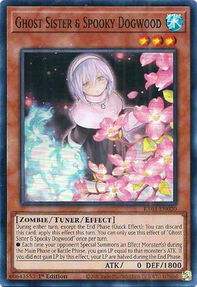 Ghost Sister & Spooky Dogwood (Alternate Art) (RA03-EN020) - Super Rare