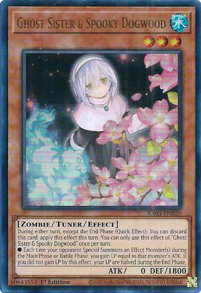 Ghost Sister & Spooky Dogwood (Alternate Art) (UR) (RA03-EN020) - Ultra Rare