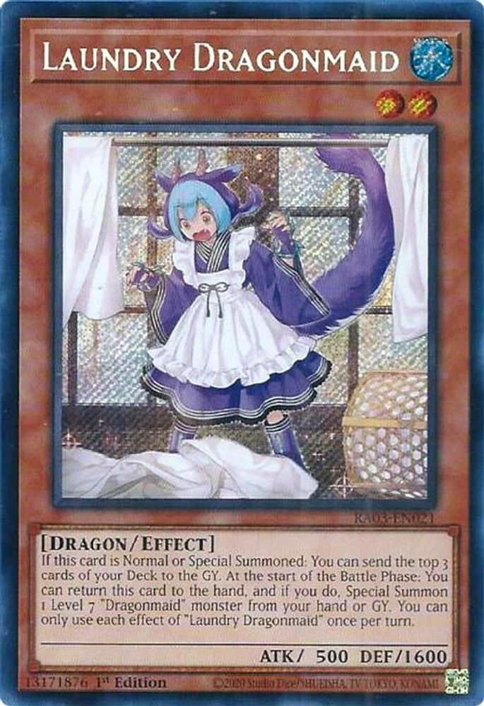 Laundry Dragonmaid (Secret Rare) (RA03-EN021) - Secret Rare