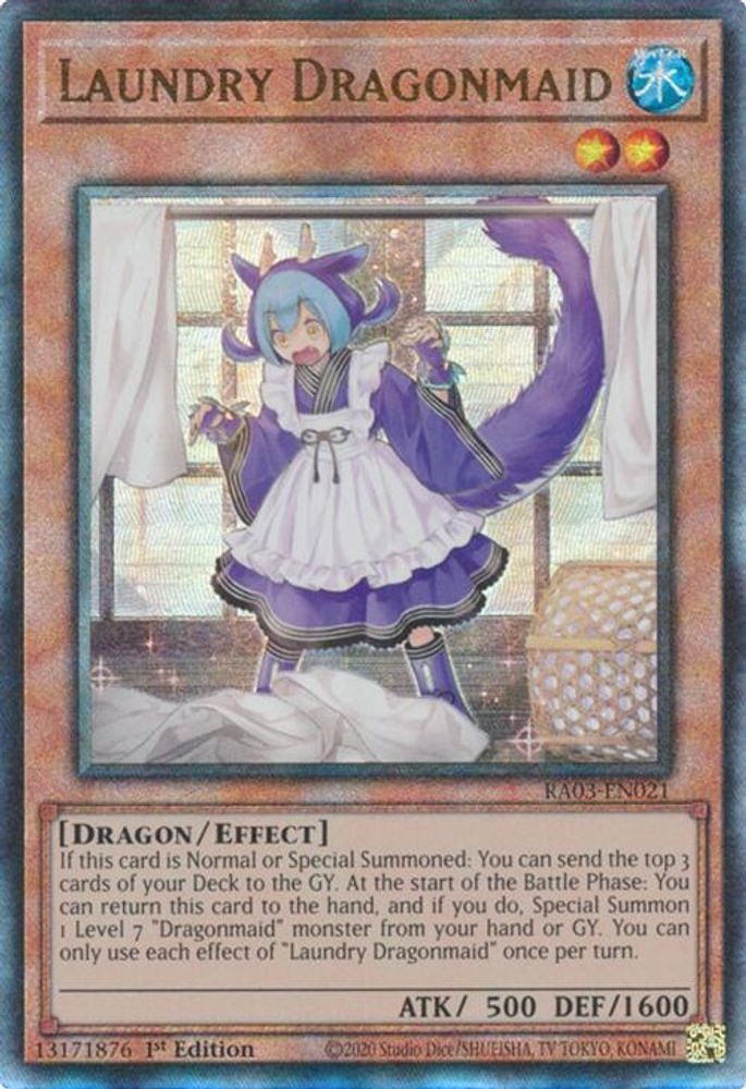 Laundry Dragonmaid (PUR) (RA03-EN021) - Prismatic Ultimate Rare