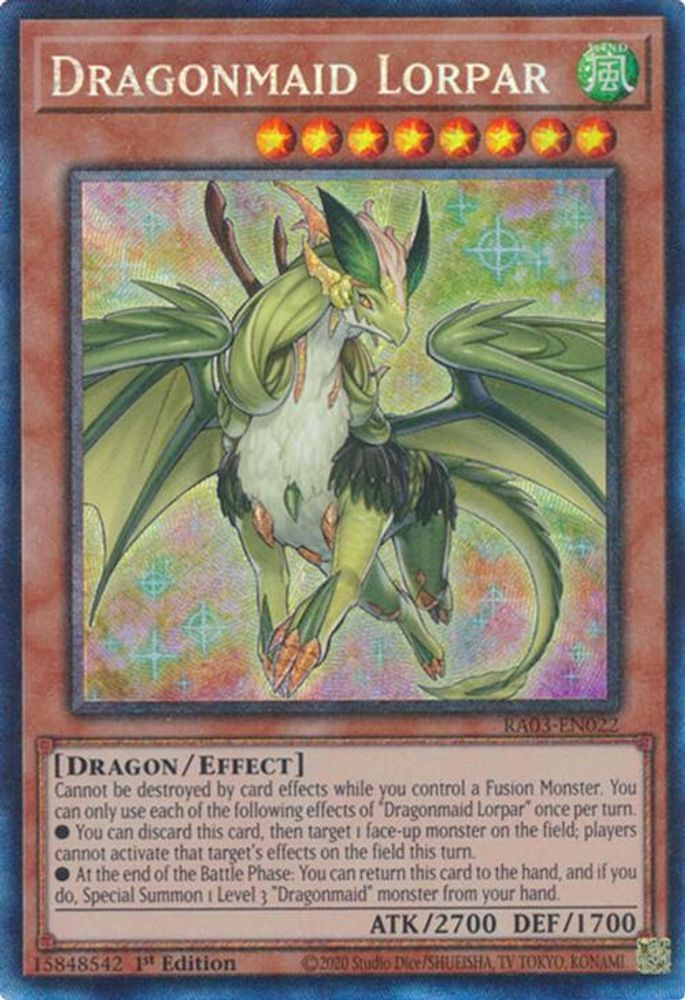 Dragonmaid Lorpar (PCR) (RA03-EN022) - Prismatic Collector's Rare