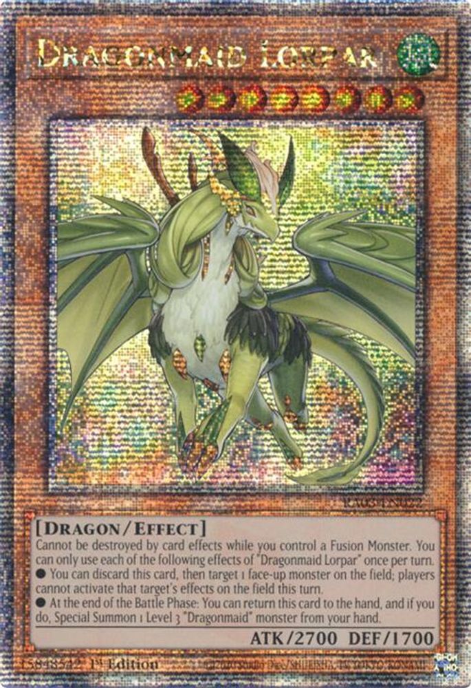 Dragonmaid Lorpar (Quarter Century Secret Rare) (RA03-EN022) - Quarter Century Secret Rare