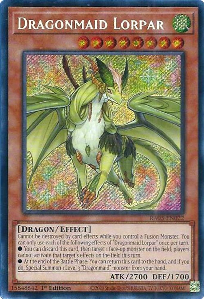 Dragonmaid Lorpar (Secret Rare) (RA03-EN022) - Secret Rare