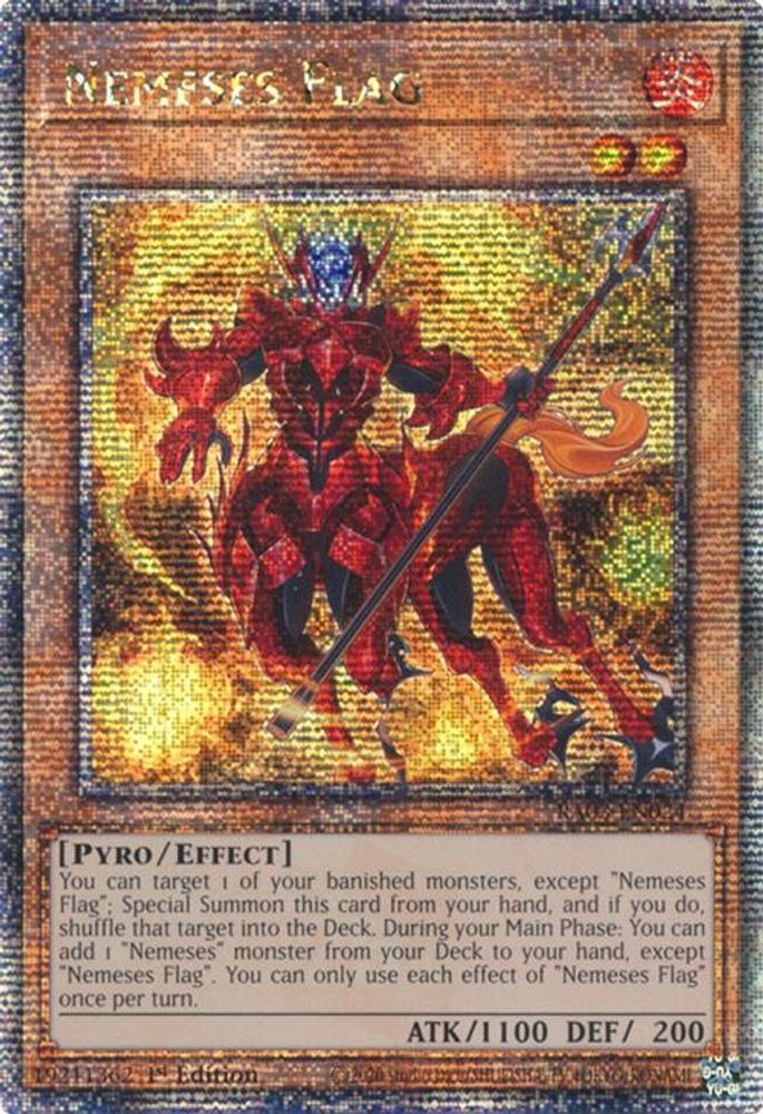 Nemeses Flag (Quarter Century Secret Rare) (RA03-EN024) - Quarter Century Secret Rare