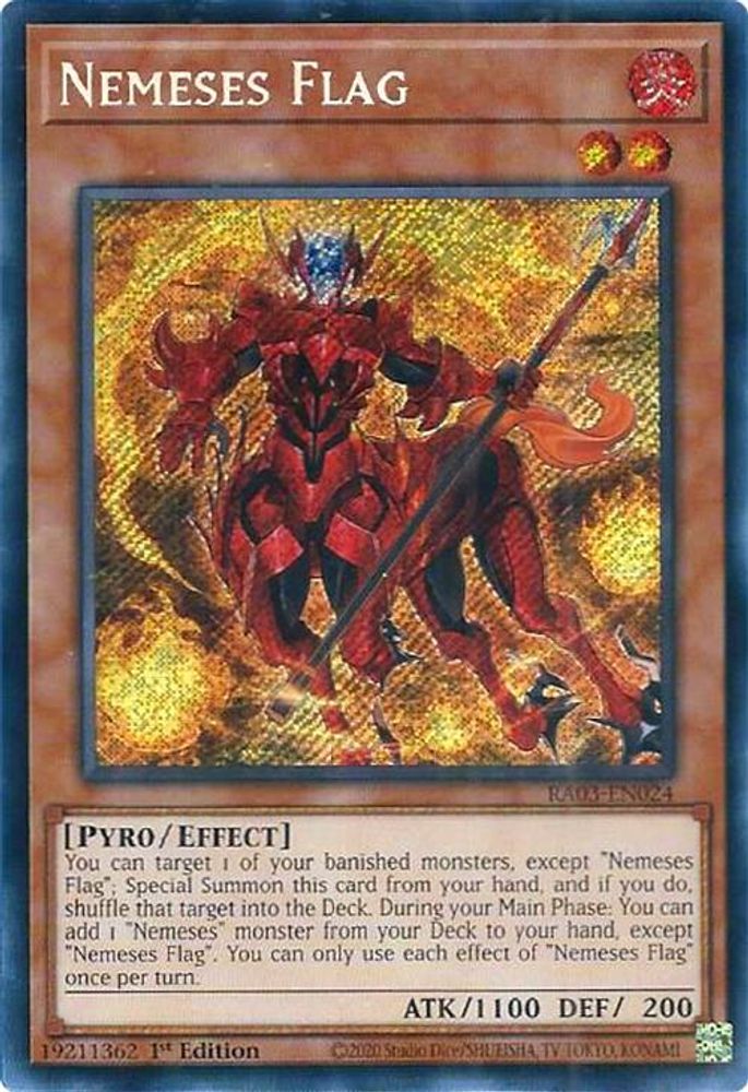 Nemeses Flag (Secret Rare) (RA03-EN024) - Secret Rare