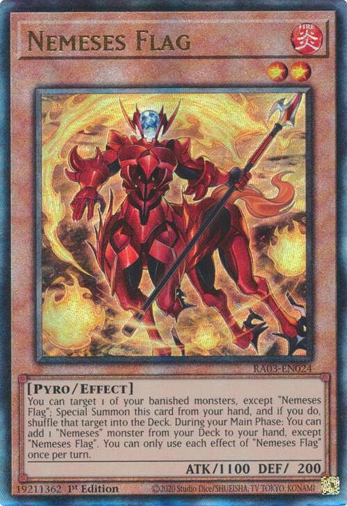 Nemeses Flag (PUR) (RA03-EN024) - Prismatic Ultimate Rare