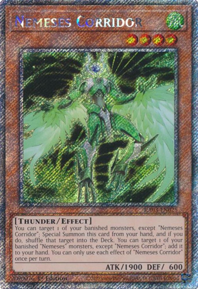 Nemeses Corridor (Platinum Secret Rare) (RA03-EN025) - Platinum Secret Rare