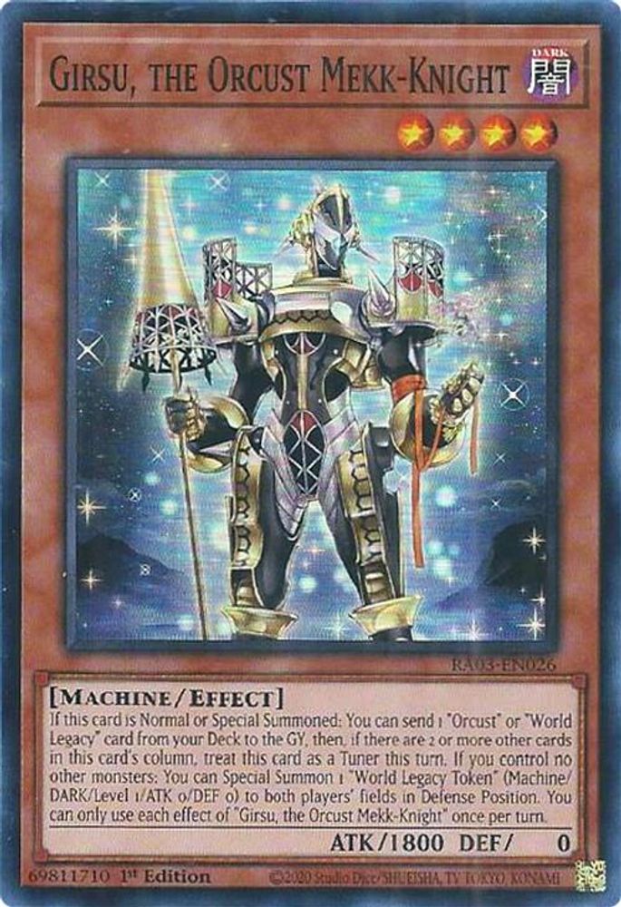 Girsu, the Orcust Mekk-Knight (RA03-EN026) - Super Rare