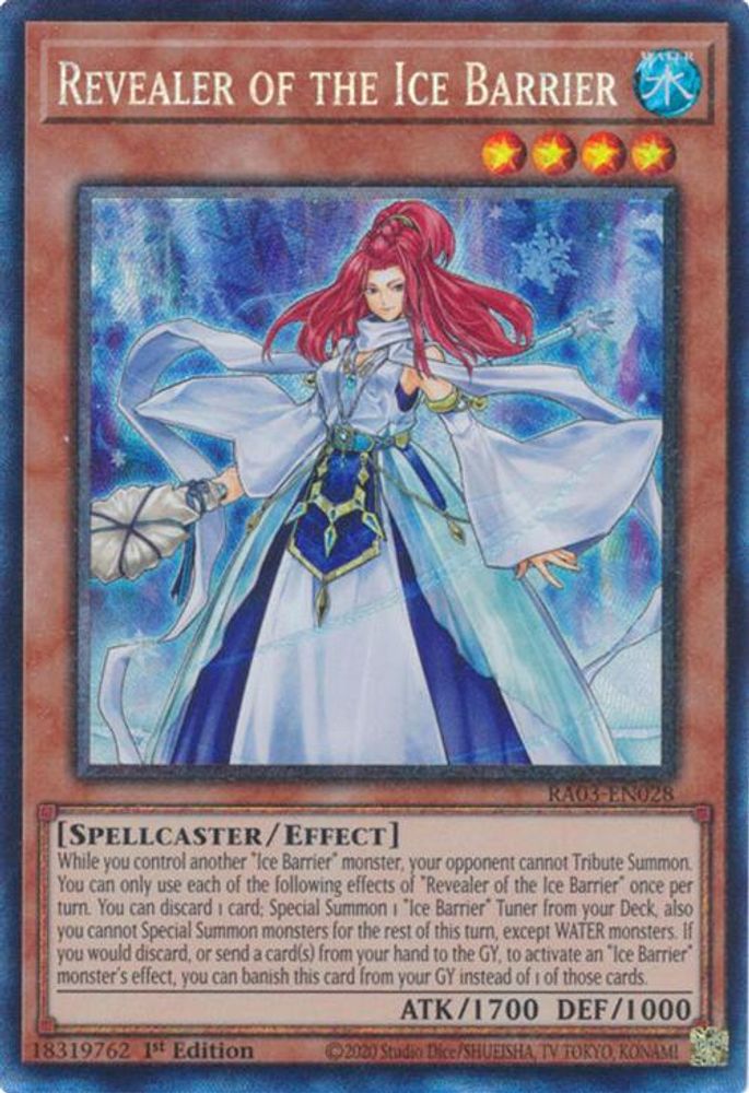 Revealer of the Ice Barrier (PCR) (RA03-EN028) - Prismatic Collector's Rare