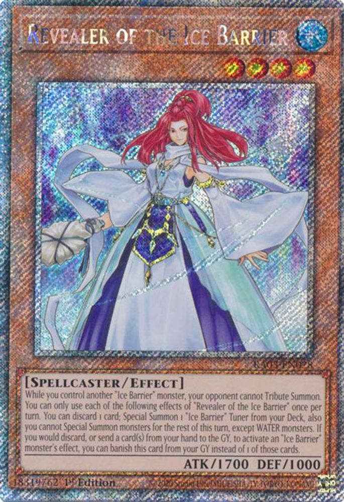 Revealer of the Ice Barrier (Platinum Secret Rare) (RA03-EN028) - Platinum Secret Rare