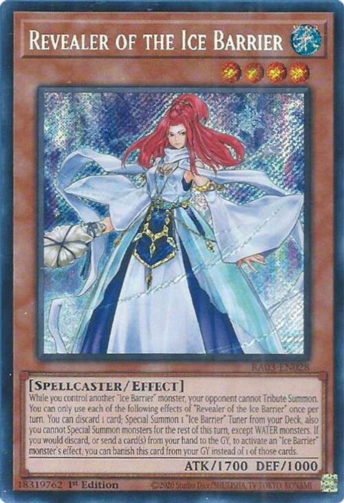Revealer of the Ice Barrier (Secret Rare) (RA03-EN028) - Secret Rare