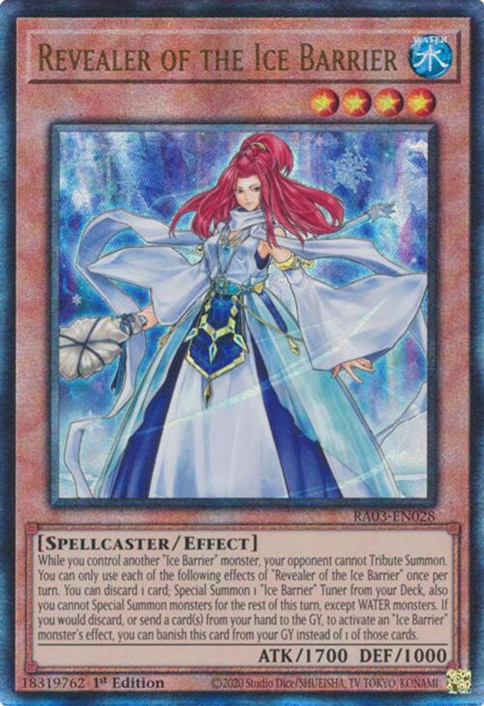 Revealer of the Ice Barrier (PUR) (RA03-EN028) - Prismatic Ultimate Rare