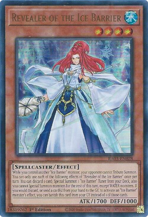 Revealer of the Ice Barrier (UR) (RA03-EN028) - Quarter Century Bonanza 1st Edition