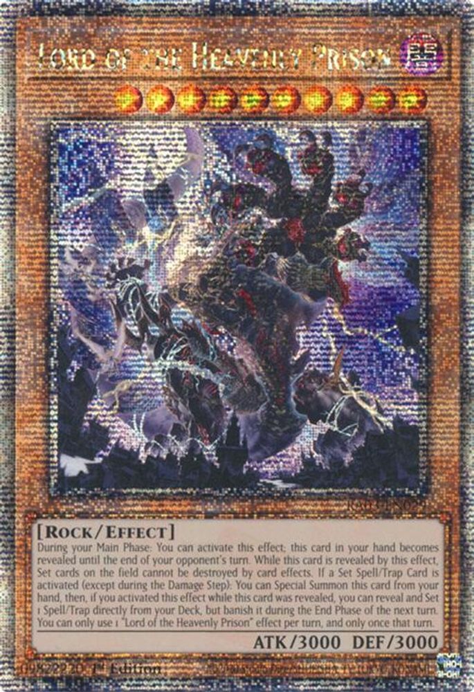 Lord of the Heavenly Prison (Quarter Century Secret Rare) (RA03-EN029) - Quarter Century Secret Rare