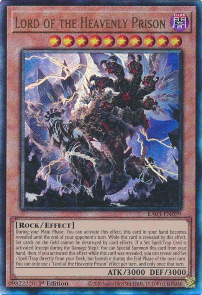 Lord of the Heavenly Prison (PUR) (RA03-EN029) - Prismatic Ultimate Rare