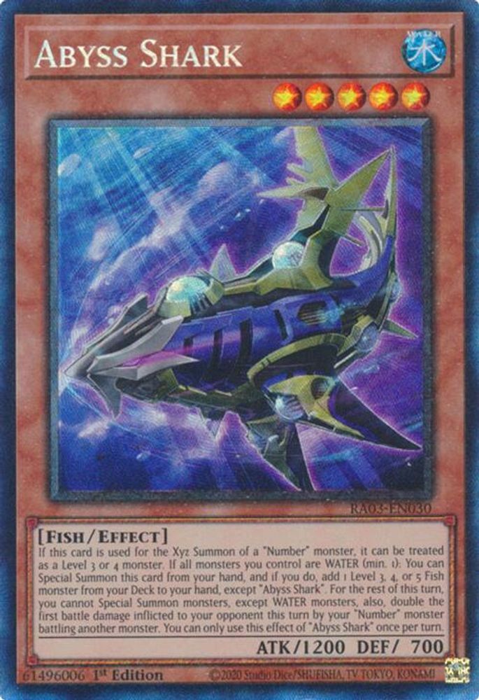 Abyss Shark (PCR) (RA03-EN030) - Prismatic Collector's Rare