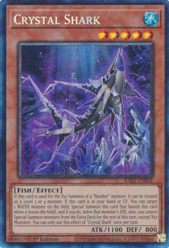 Crystal Shark (PCR) (RA03-EN031) - Prismatic Collector's Rare