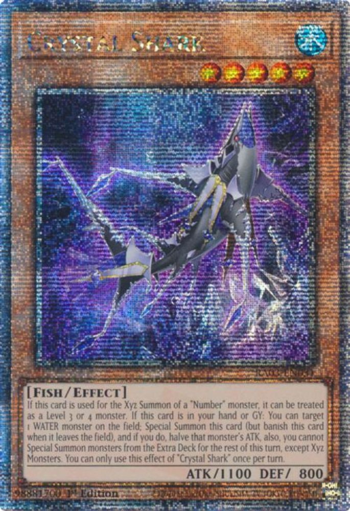 Crystal Shark (Quarter Century Secret Rare) (RA03-EN031) - Quarter Century Secret Rare