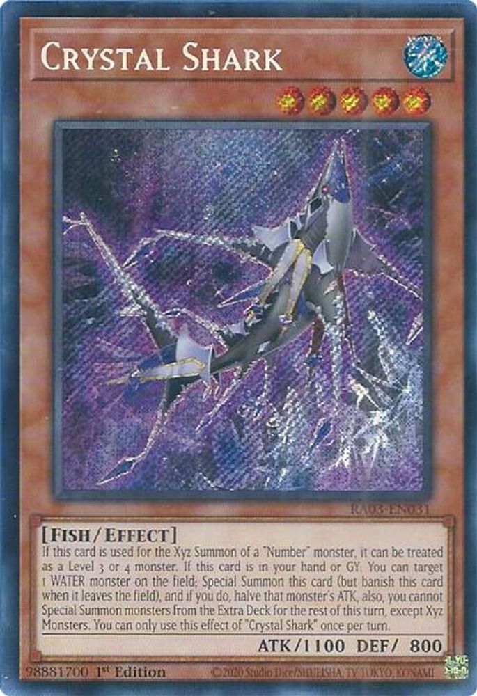 Crystal Shark (Secret Rare) (RA03-EN031) - Secret Rare