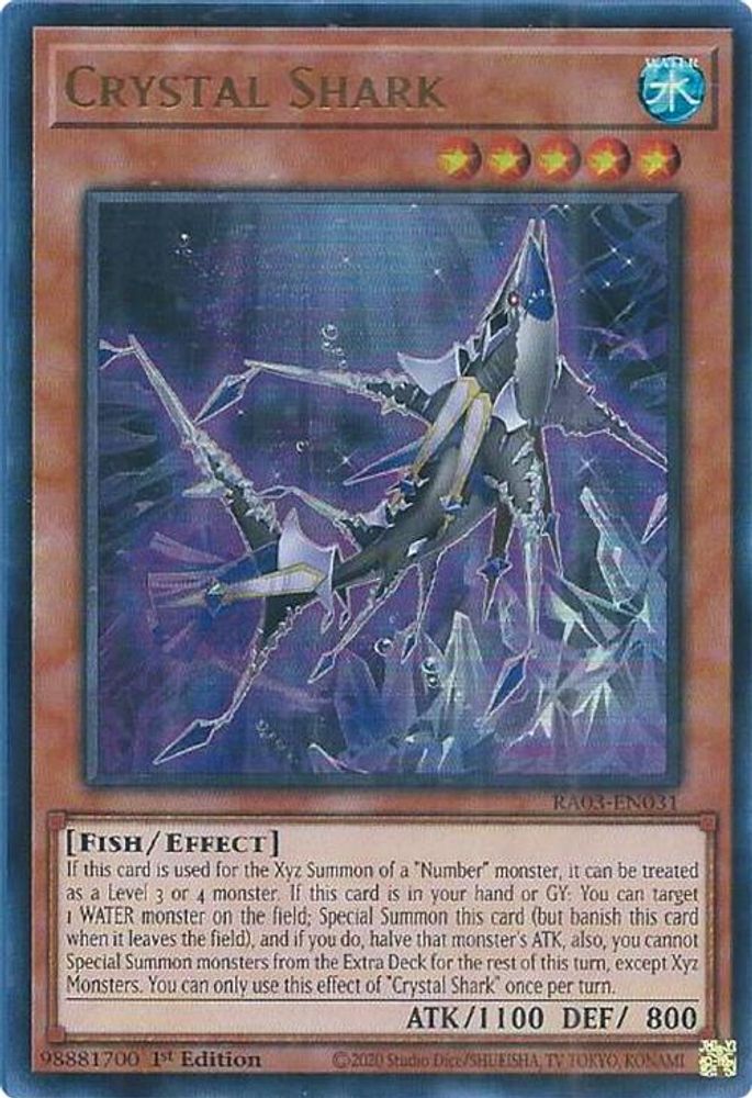 Crystal Shark (UR) (RA03-EN031) - Ultra Rare