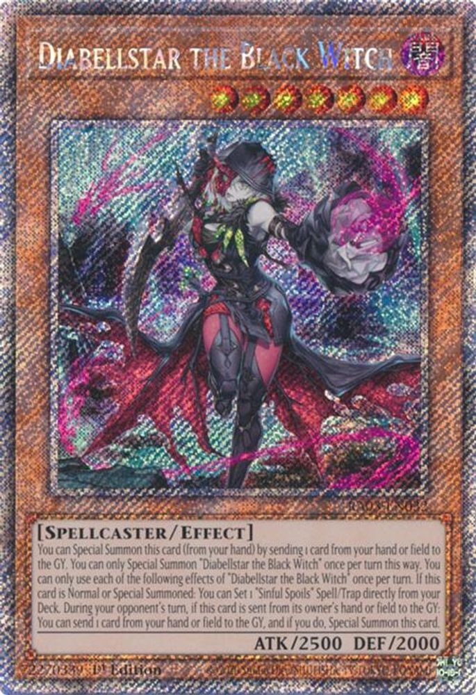 Diabellstar the Black Witch (Platinum Secret Rare) (RA03-EN032) - Platinum Secret Rare
