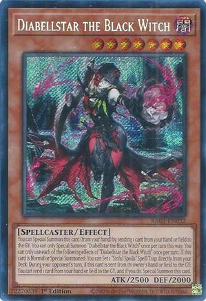 Diabellstar the Black Witch (Secret Rare) (RA03-EN032) - Quarter Century Bonanza 1st Edition