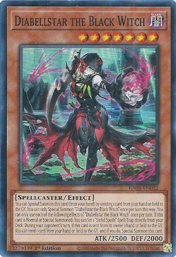 Diabellstar the Black Witch (RA03-EN032) - Super Rare