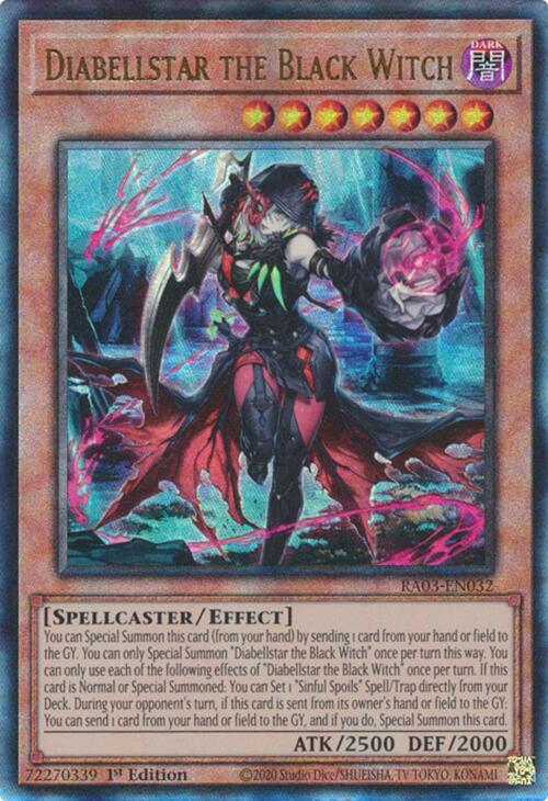 Diabellstar the Black Witch (PUR) (RA03-EN032) - Quarter Century Bonanza 1st Edition