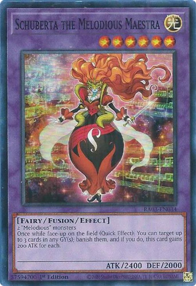 Schuberta the Melodious Maestra (RA03-EN034) - Super Rare