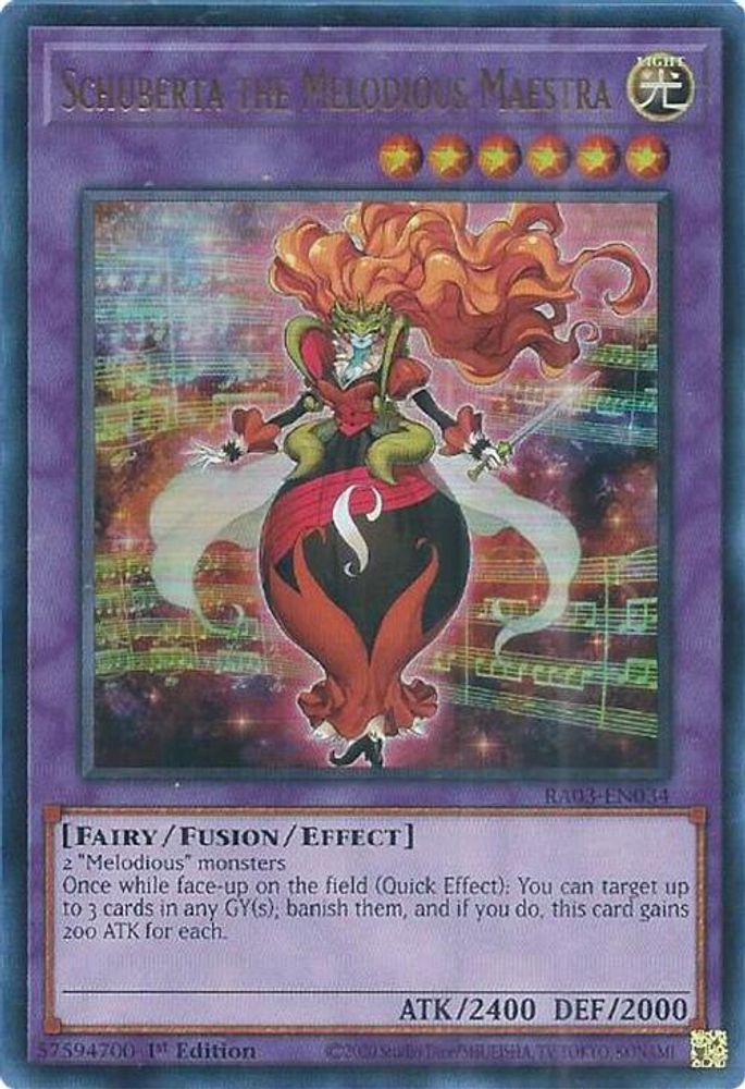 Schuberta the Melodious Maestra (UR) (RA03-EN034) - Ultra Rare