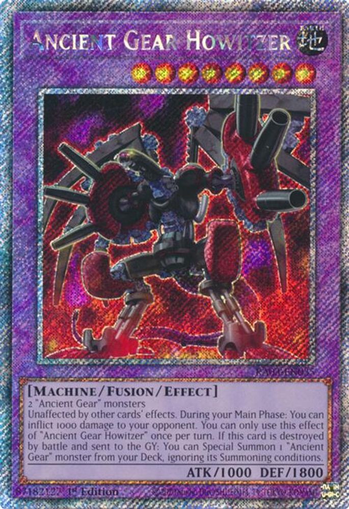 Ancient Gear Howitzer (Platinum Secret Rare) (RA03-EN035) - Platinum Secret Rare