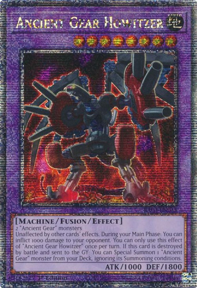 Ancient Gear Howitzer (Quarter Century Secret Rare) (RA03-EN035) - Quarter Century Secret Rare