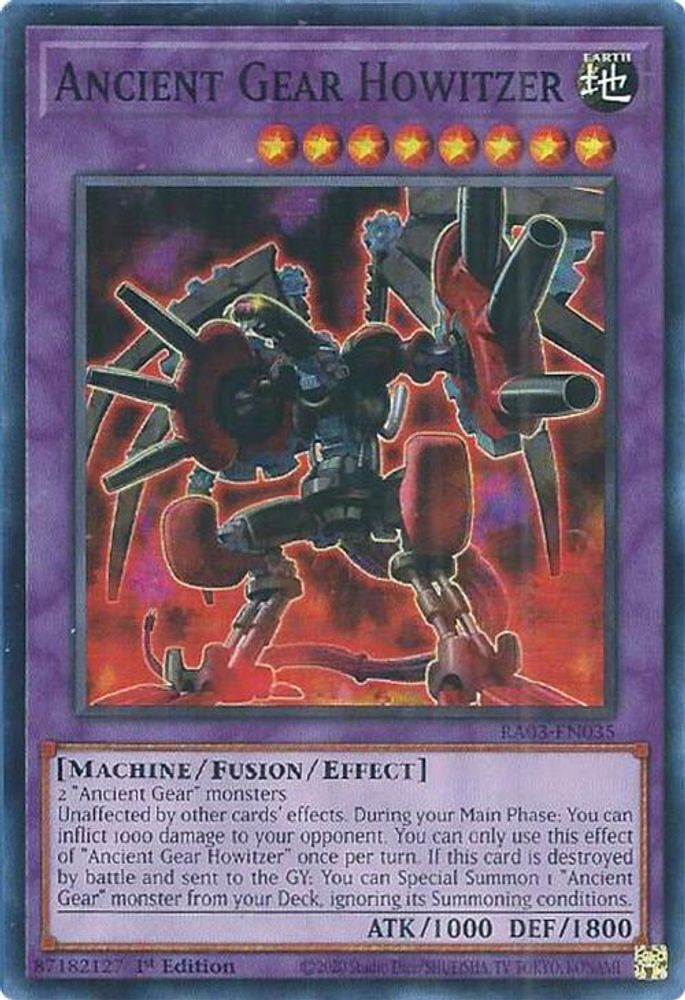 Ancient Gear Howitzer (RA03-EN035) - Super Rare