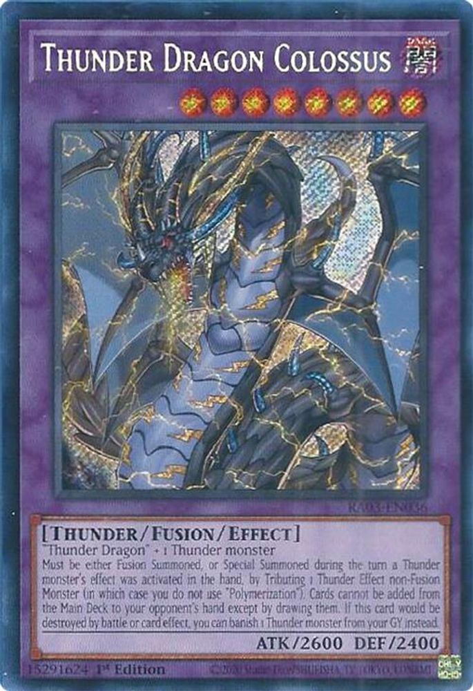 Thunder Dragon Colossus (Secret Rare) (RA03-EN036) - Secret Rare