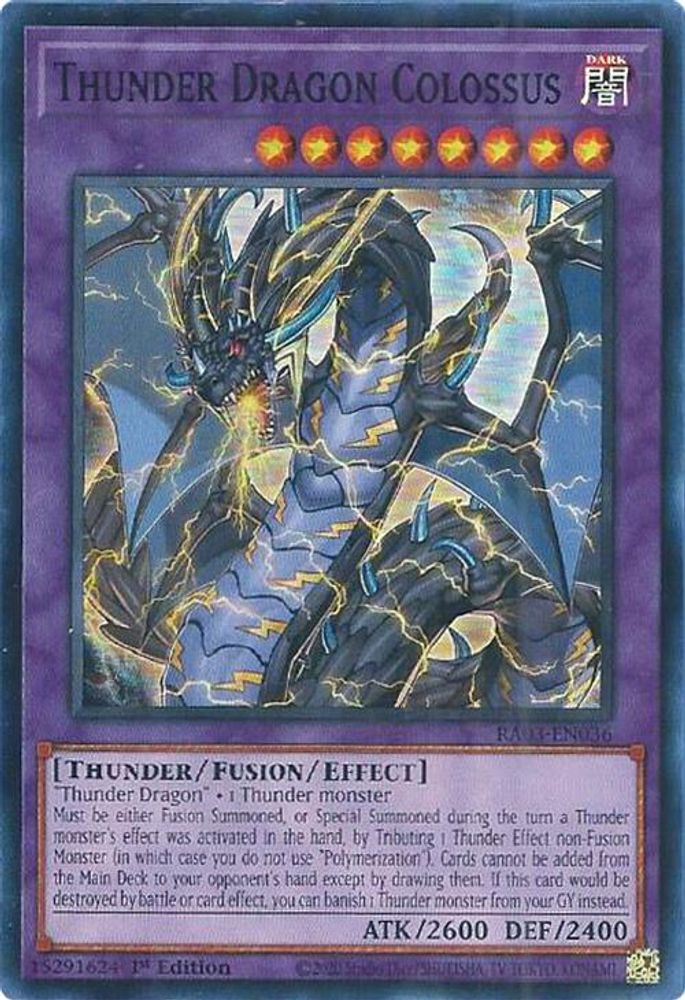 Thunder Dragon Colossus (RA03-EN036) - Super Rare