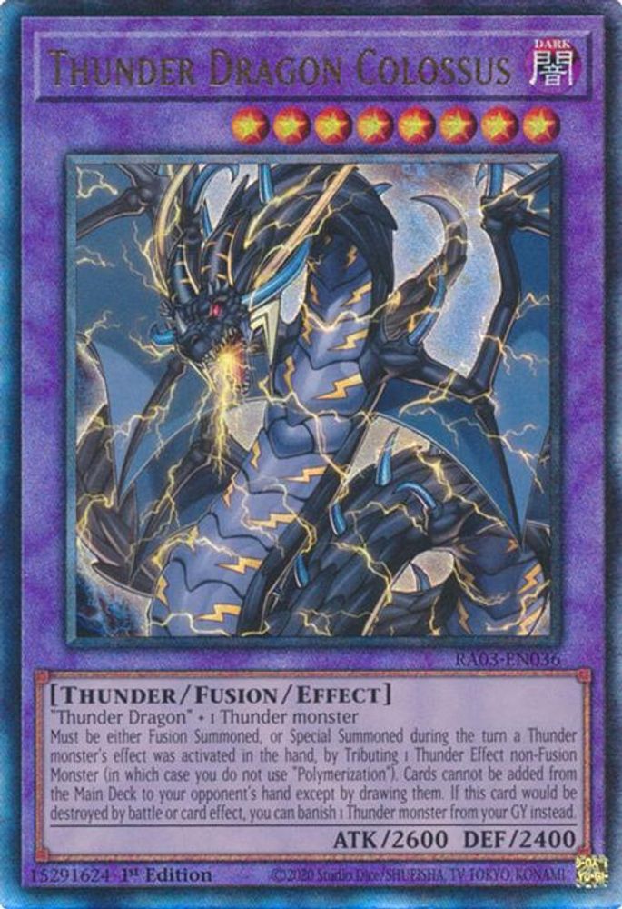Thunder Dragon Colossus (PUR) (RA03-EN036) - Prismatic Ultimate Rare