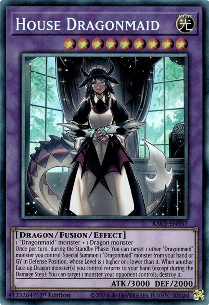 House Dragonmaid (PCR) (RA03-EN037) - Prismatic Collector's Rare