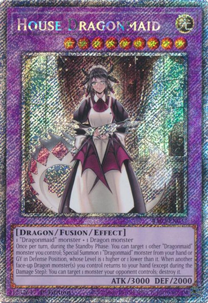 House Dragonmaid (Platinum Secret Rare) (RA03-EN037) - Platinum Secret Rare