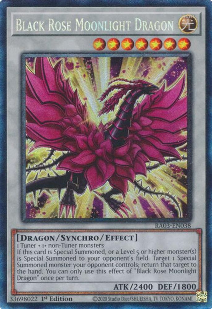 Black Rose Moonlight Dragon (PCR) (RA03-EN038) - Prismatic Collector's Rare