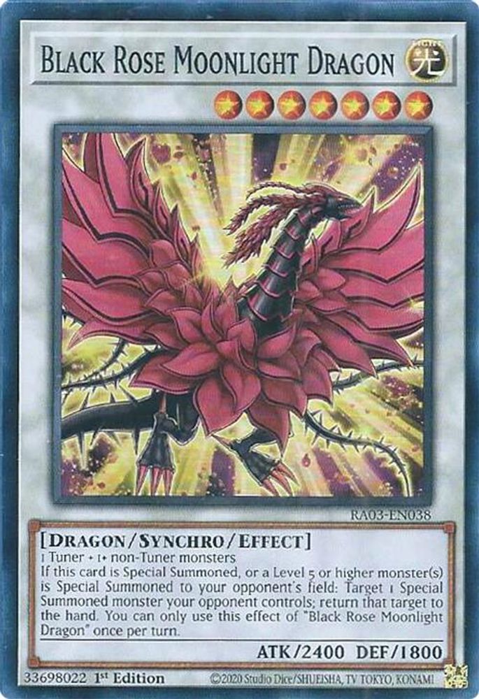 Black Rose Moonlight Dragon (RA03-EN038) - Super Rare